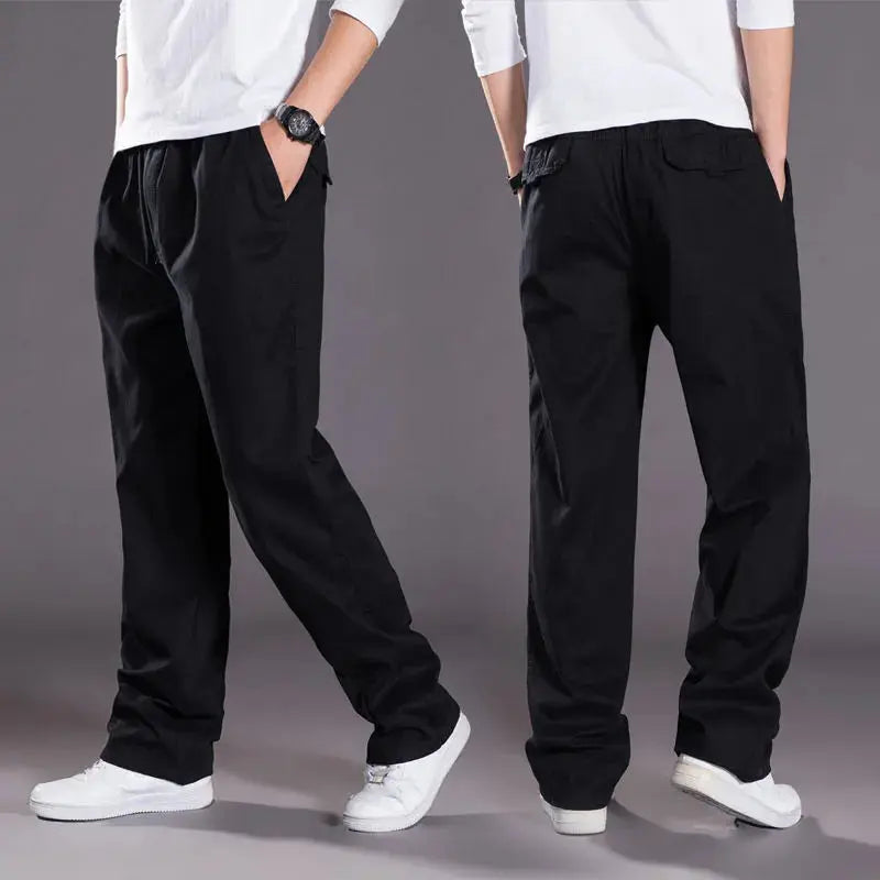 Men's Black Cargo Pants  IZER 