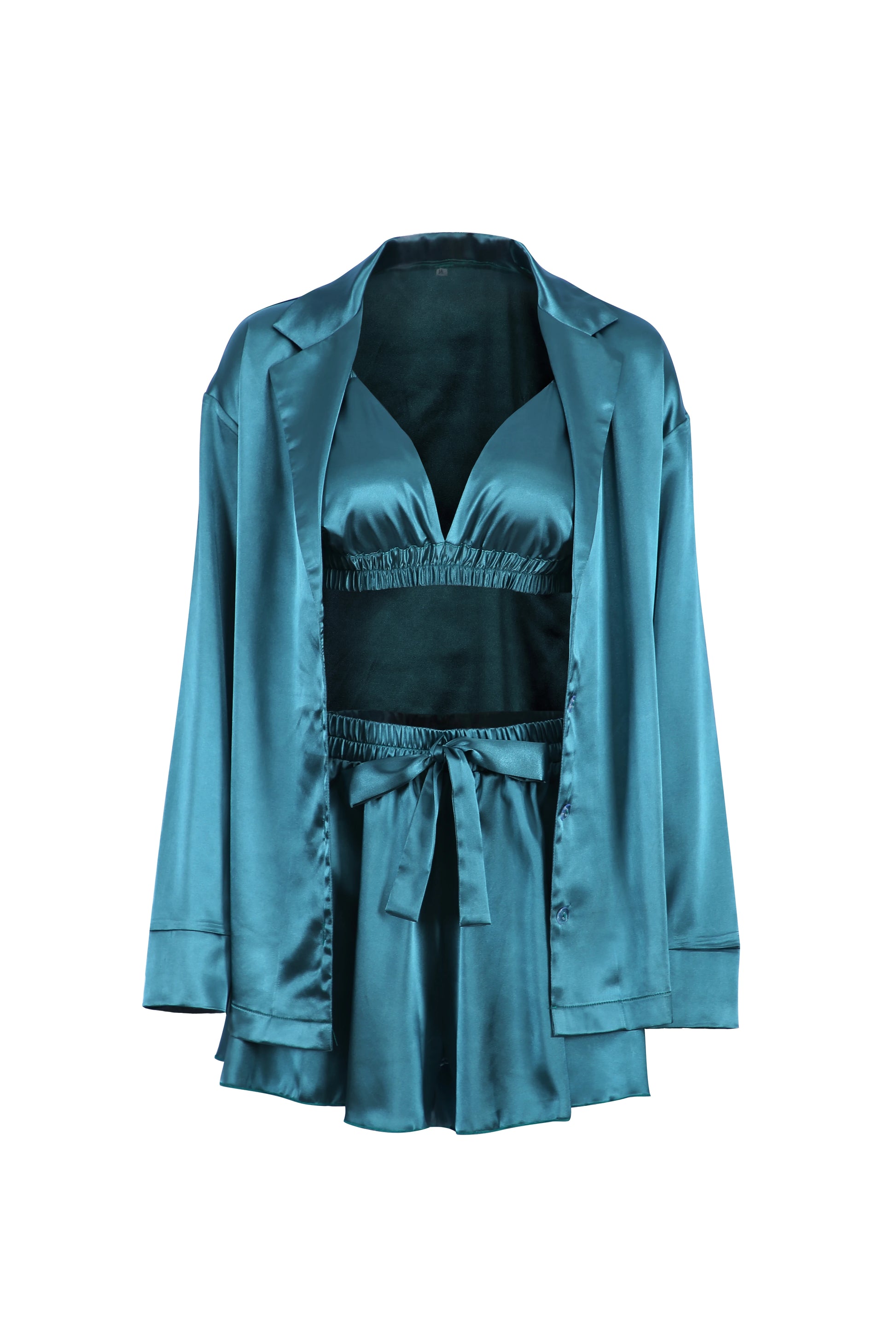 Champagne Elegance 3-Piece Bathrobe Set  IZER 