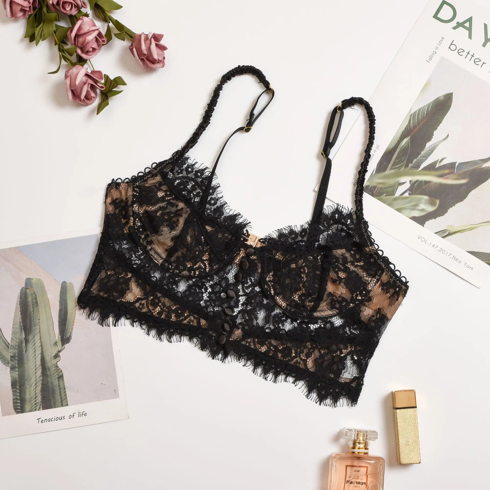 Seductive Blossom Floral Lingerie  IZER 