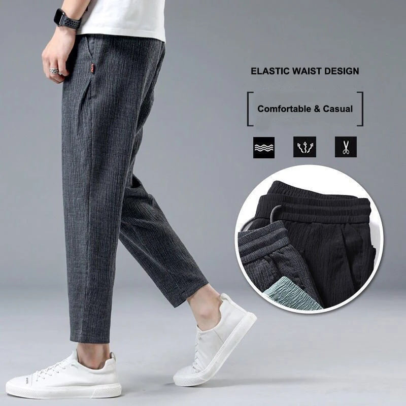 Urban Chill Ice Silk Linen Harem Pants  IZER 