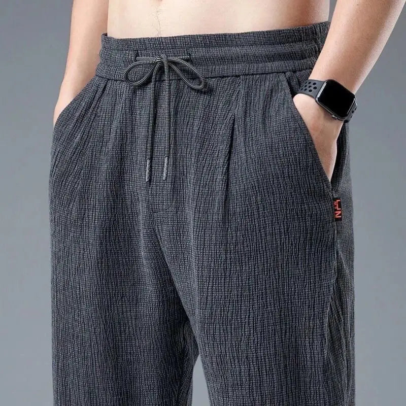 Urban Chill Ice Silk Linen Harem Pants  IZER 