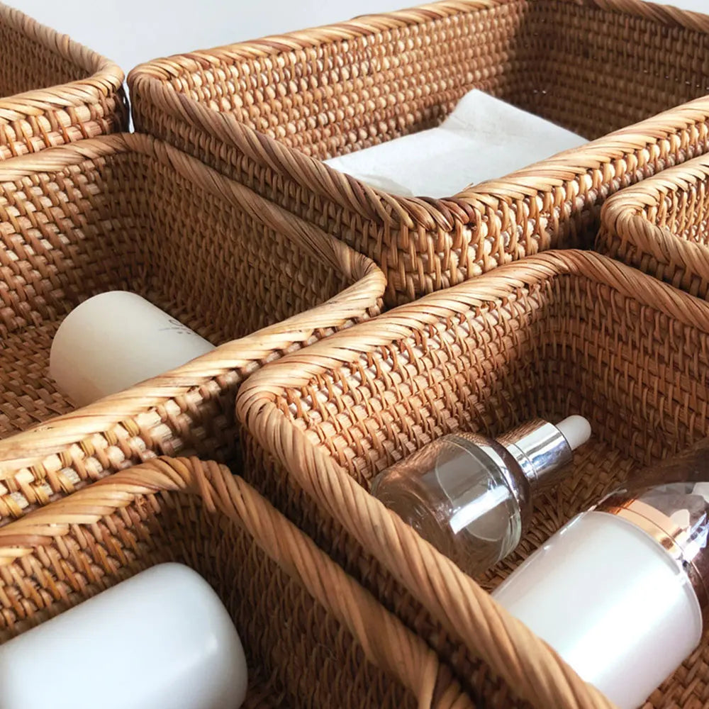 Rustic Rattan Harvest Basket  IZER 