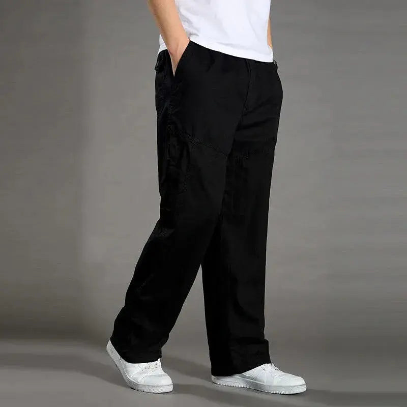 Men's Black Cargo Pants  IZER 