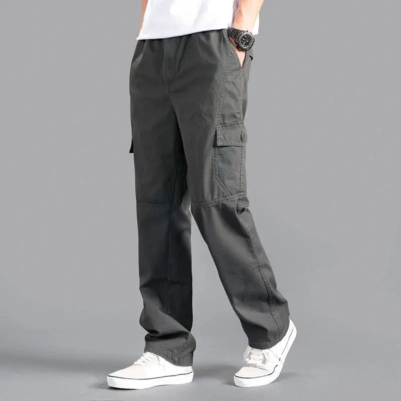 Men's Black Cargo Pants  IZER 