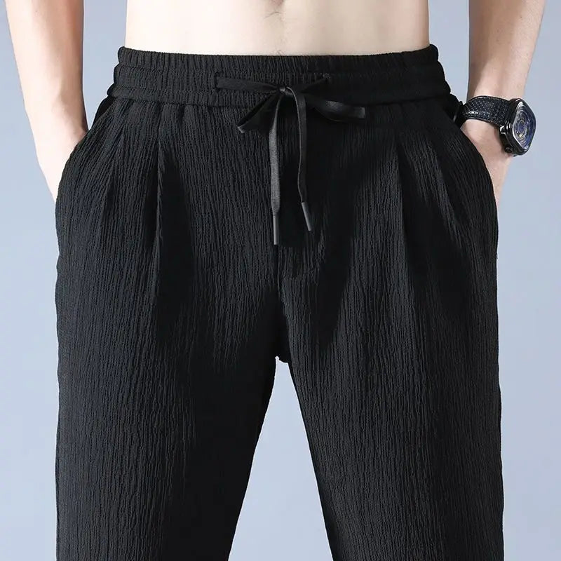 Urban Chill Ice Silk Linen Harem Pants  IZER 