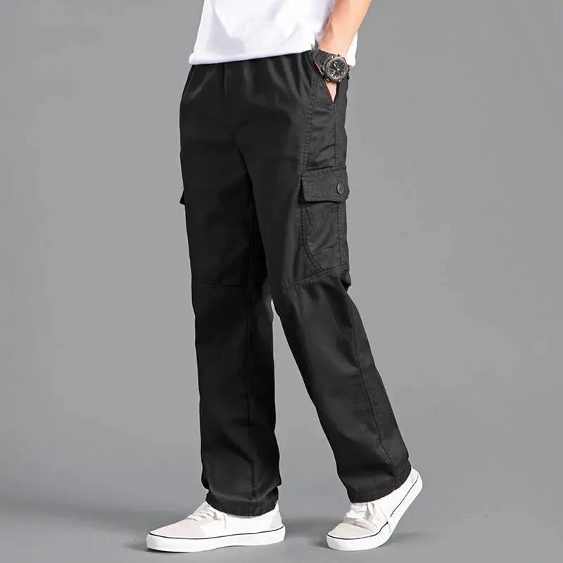 Men's Black Cargo Pants  IZER 