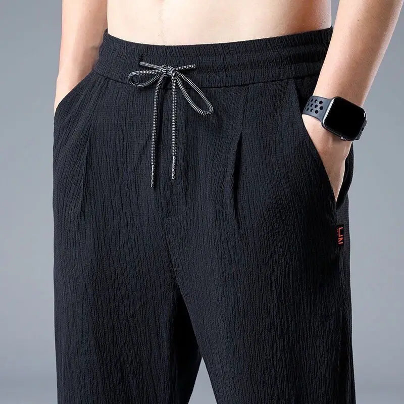 Urban Chill Ice Silk Linen Harem Pants  IZER 