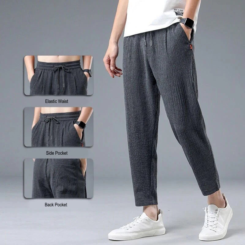 Urban Chill Ice Silk Linen Harem Pants  IZER 