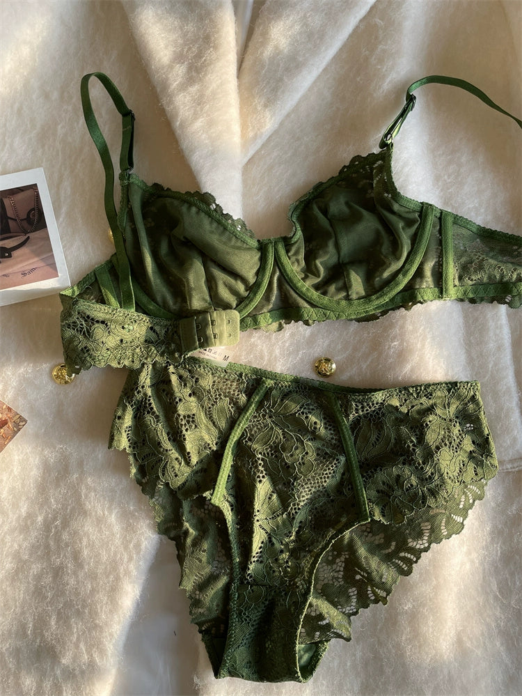 SultrySheen Lace Lingerie Set  IZER 