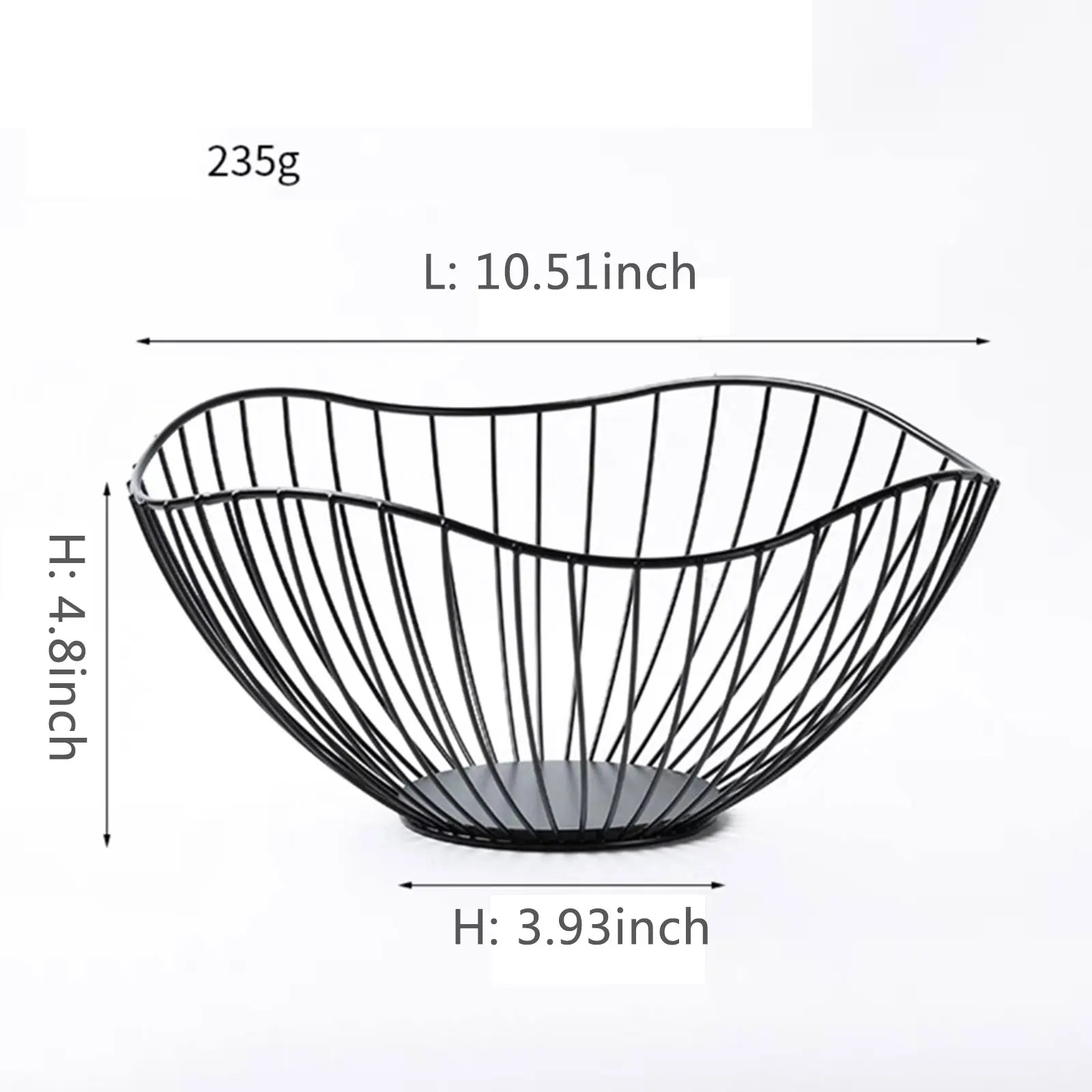 Elegant Wrought Iron Fruit Storage Basket  IZER 