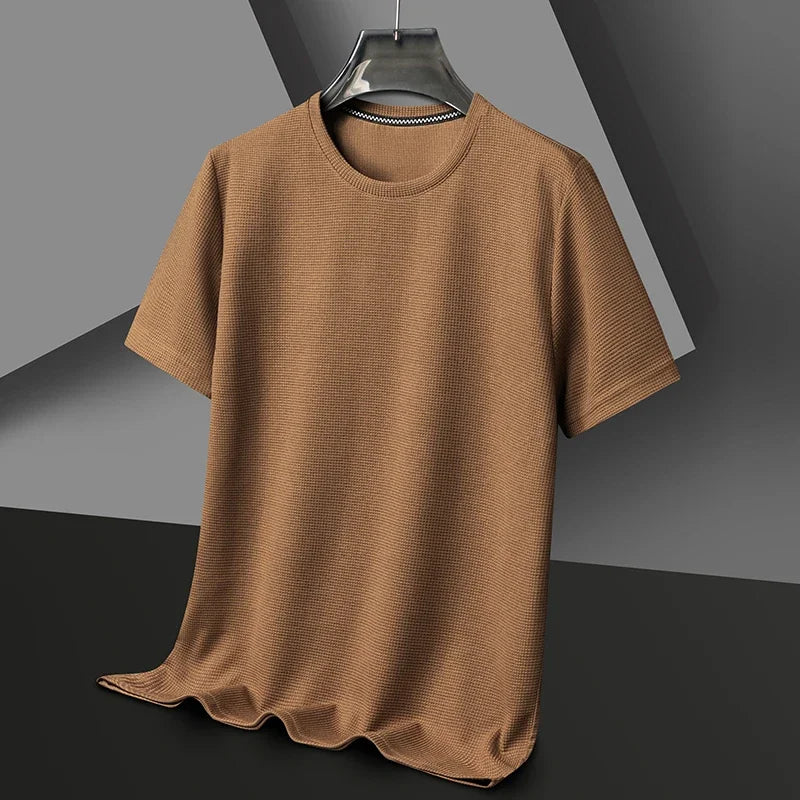 Summer Waffle Knit T-Shirt for Men  IZER 