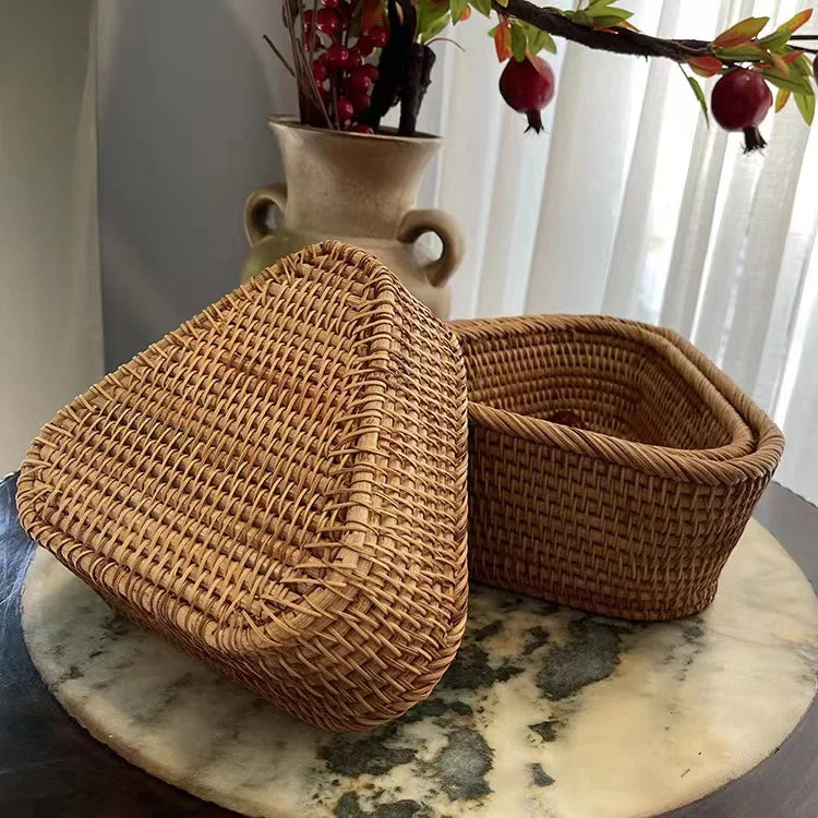 Rustic Rattan Harvest Basket  IZER 