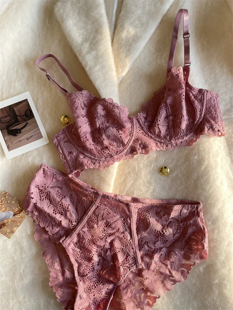 SultrySheen Lace Lingerie Set  IZER 