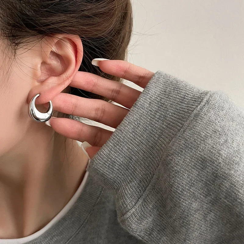 Timeless Elegance: Classic Small Hoop Earrings  IZER 