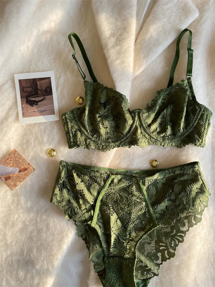 SultrySheen Lace Lingerie Set  IZER 