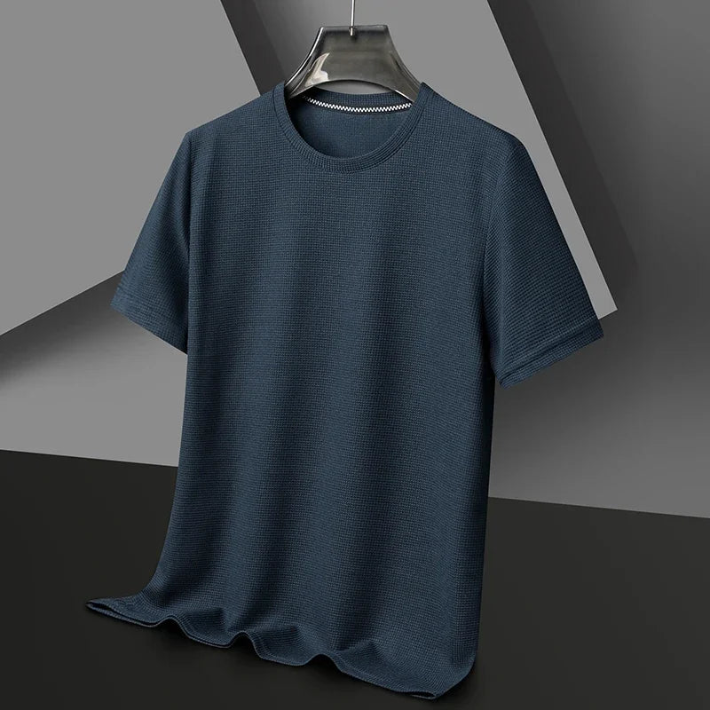 Summer Waffle Knit T-Shirt for Men  IZER 