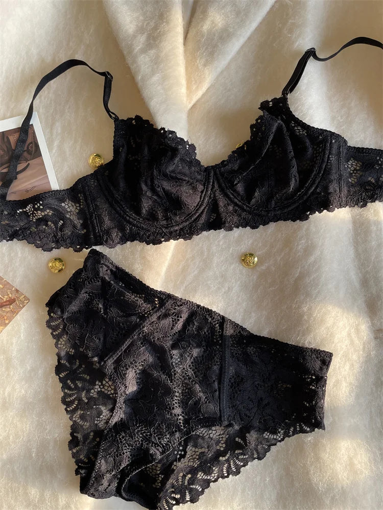 SultrySheen Lace Lingerie Set  IZER 