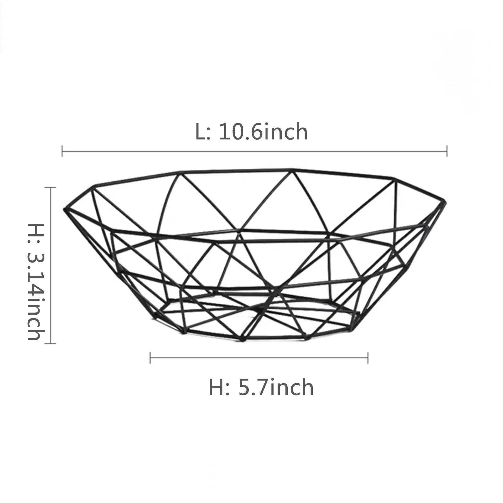 Elegant Wrought Iron Fruit Storage Basket  IZER 