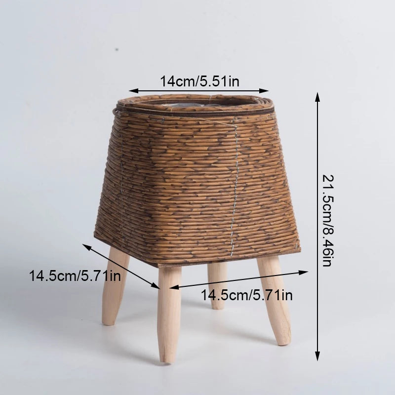 Nordic Rattan-Style Flower Pot Stand  IZER 