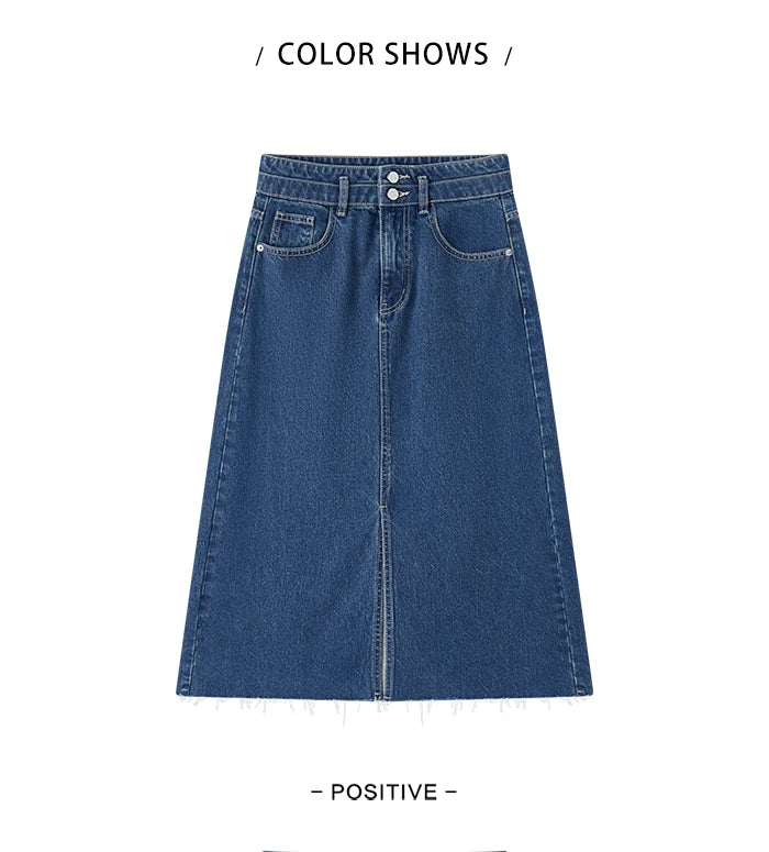 RetroEdge™️ High Tide Denim Skirt  IZER 