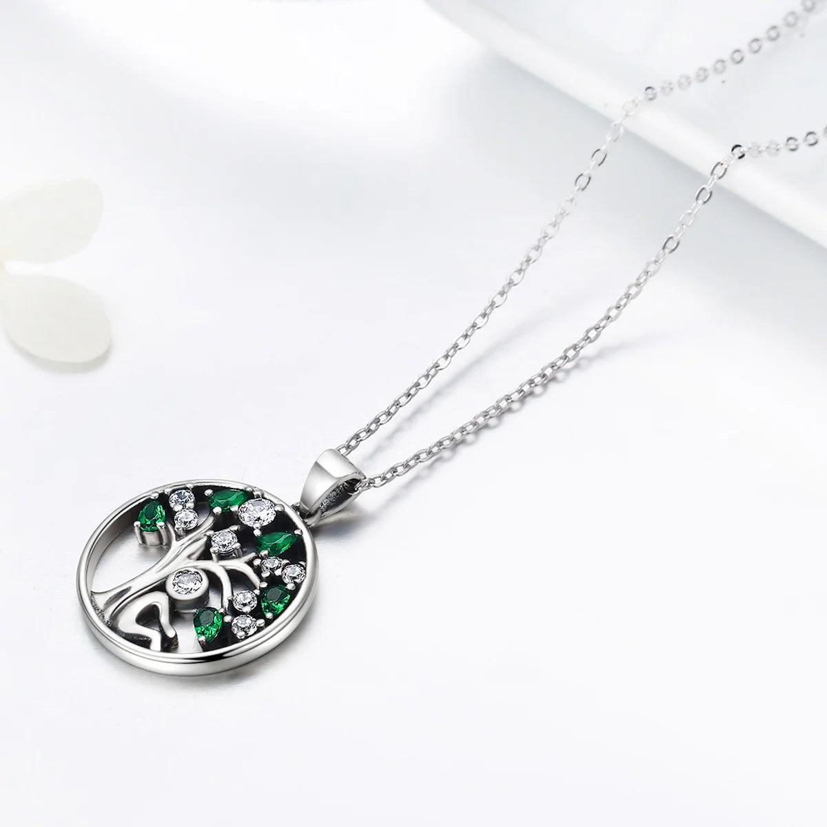 Sterling Silver Tree of Life Necklace  IZER 