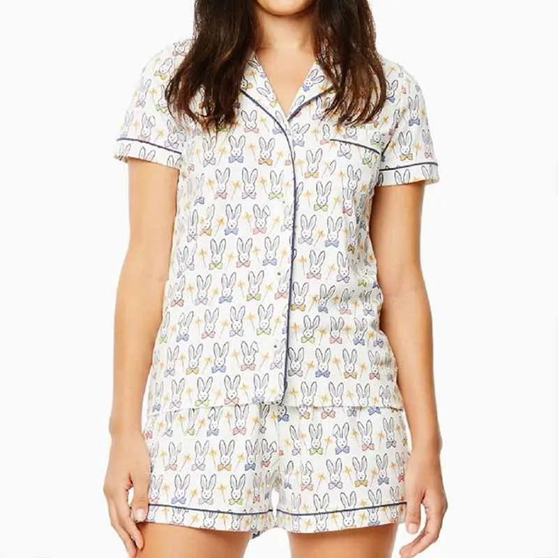 Cartoon Charm 2-Piece Pajama Set  IZER 