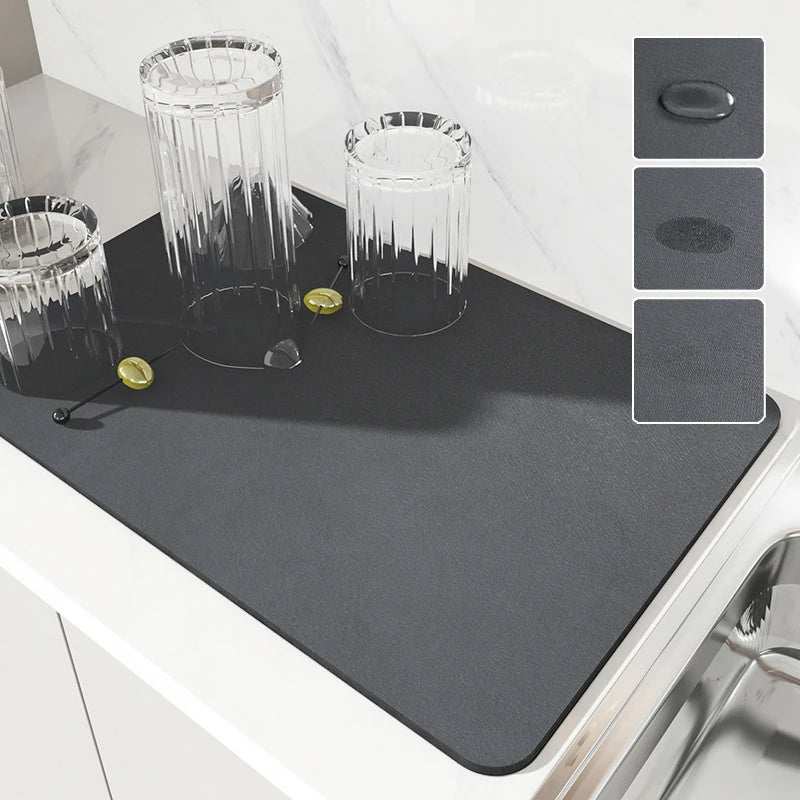 Quick-Dry Kitchen & Bathroom Absorbent Mat  IZER 