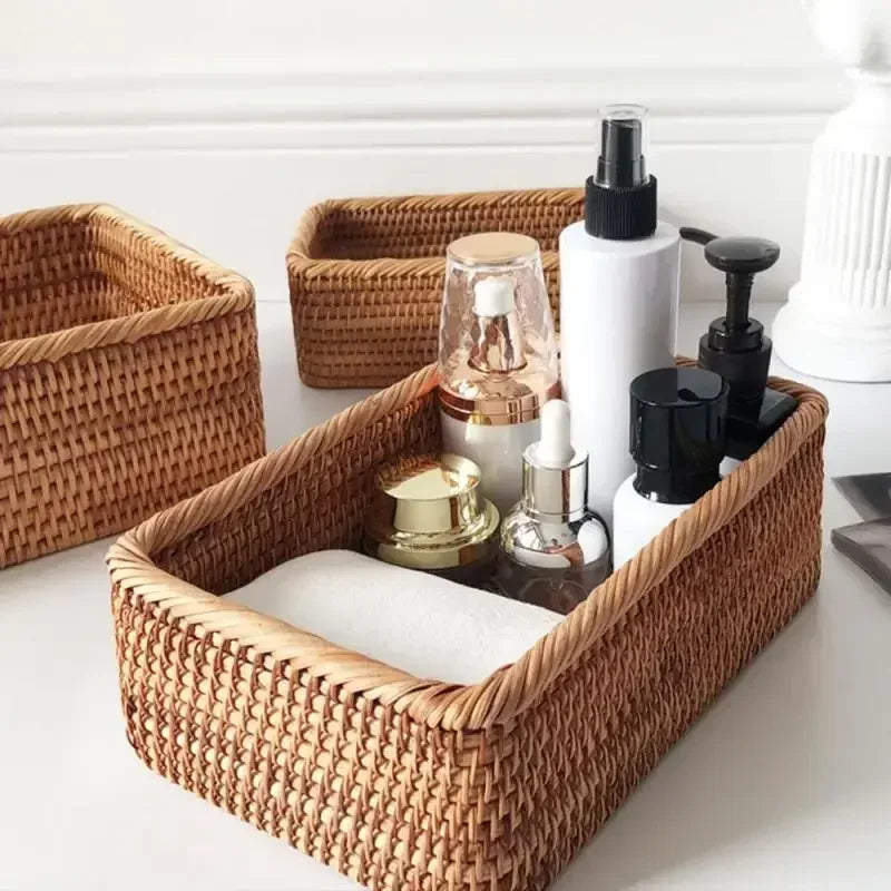 Rustic Rattan Harvest Basket  IZER 