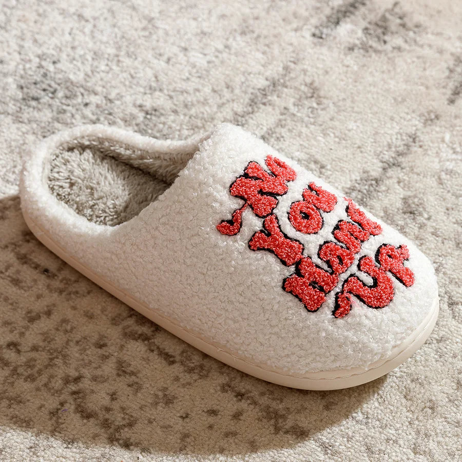 Spooky Chic Fuzzy Slippers  IZER 