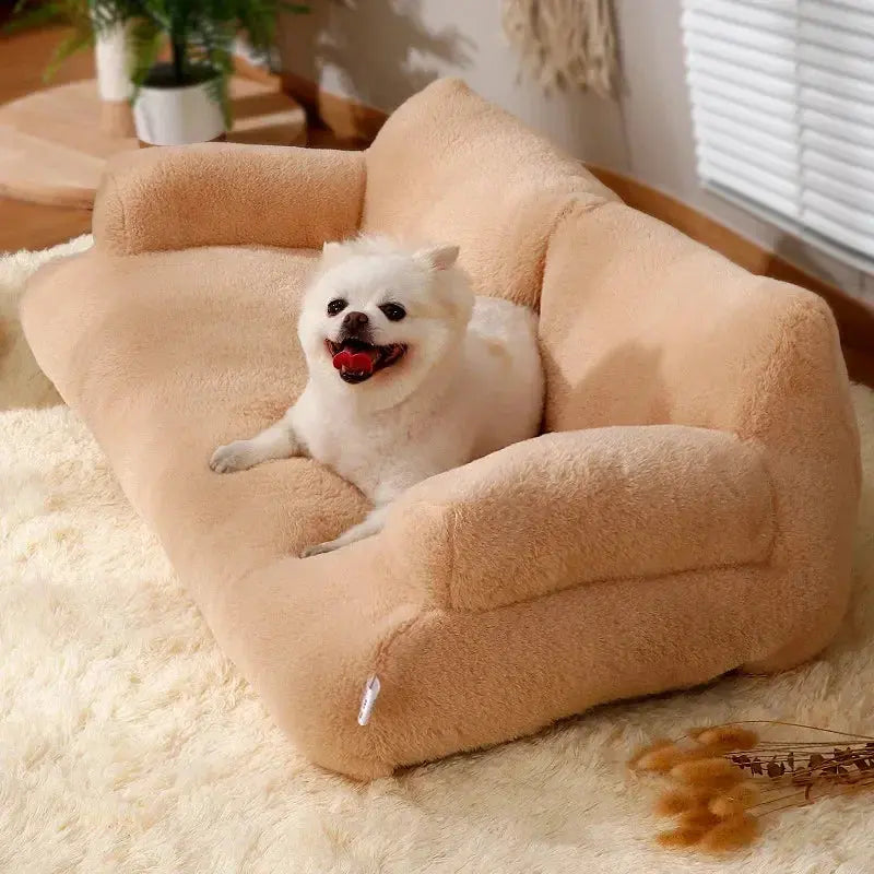 Cozy Haven Pet Sofa: Plush, Washable, and Comfortable Bed for Cats and Dogs  IZER 