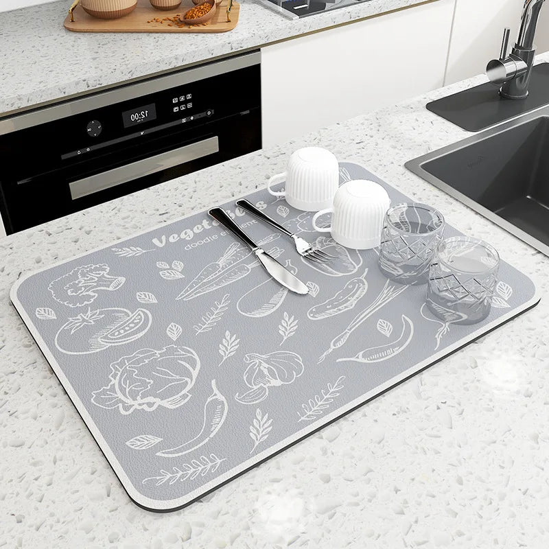 Quick-Dry Kitchen & Bathroom Absorbent Mat  IZER 