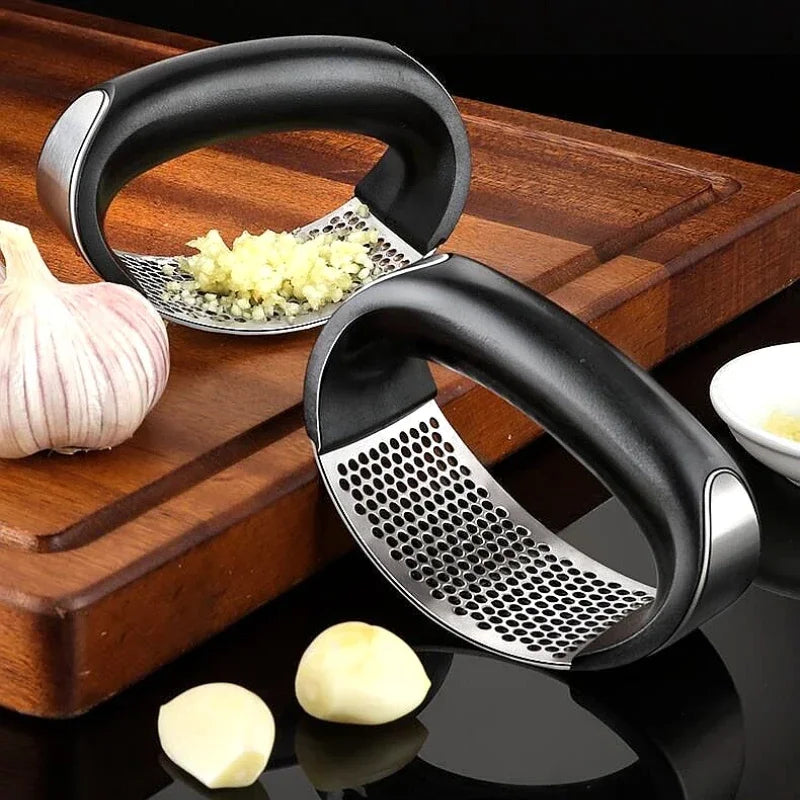 "GarlicGlide" Stainless Steel Garlic Press  IZER 