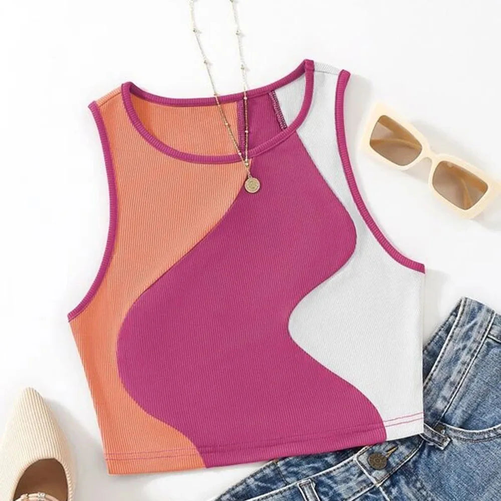 Retro Romance Ribbed Heartbeat Crop Tank  IZER 