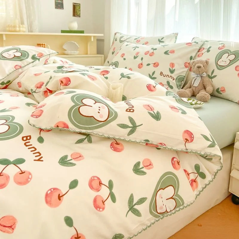 BlossomBloom Botanical Bedding Set  IZER 