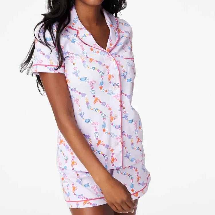 Cartoon Charm 2-Piece Pajama Set  IZER 