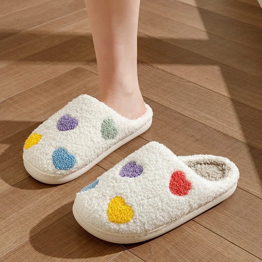 Sweetheart Fuzzy Heart Slippers  IZER 