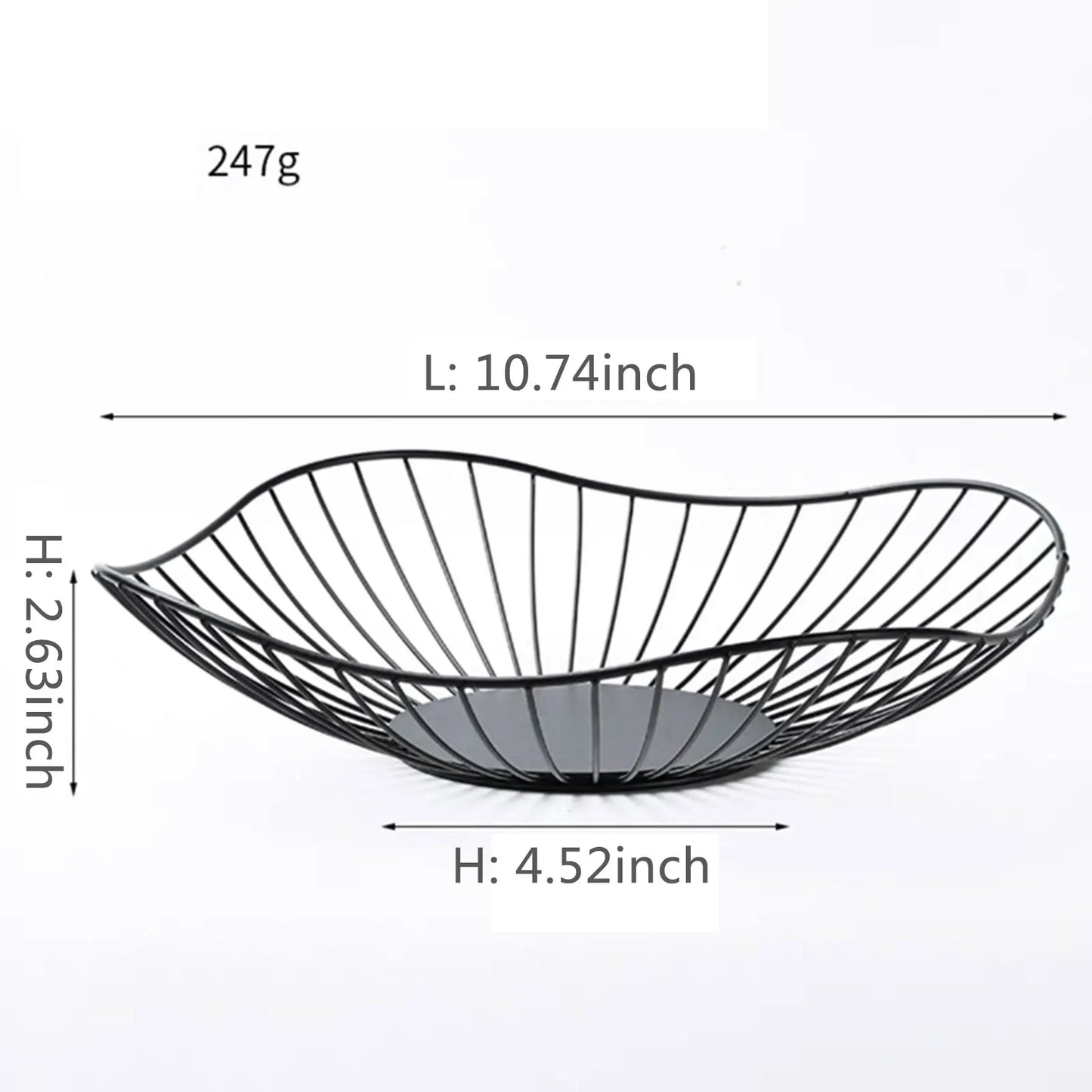 Elegant Wrought Iron Fruit Storage Basket  IZER 