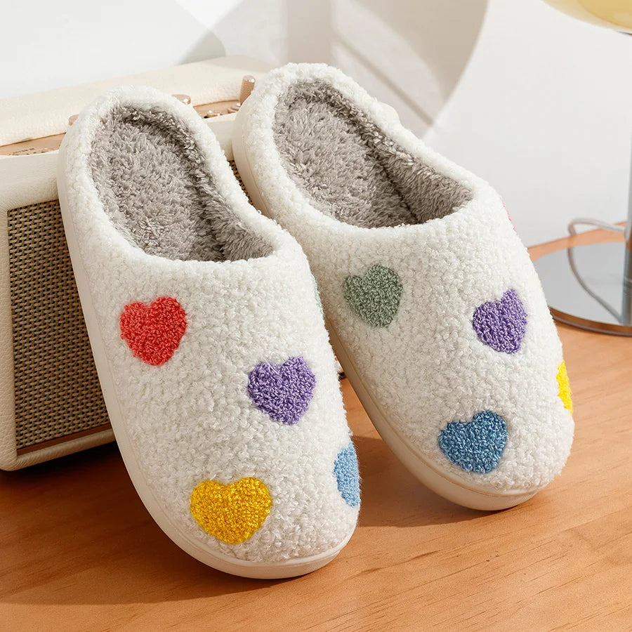 Sweetheart Fuzzy Heart Slippers  IZER 