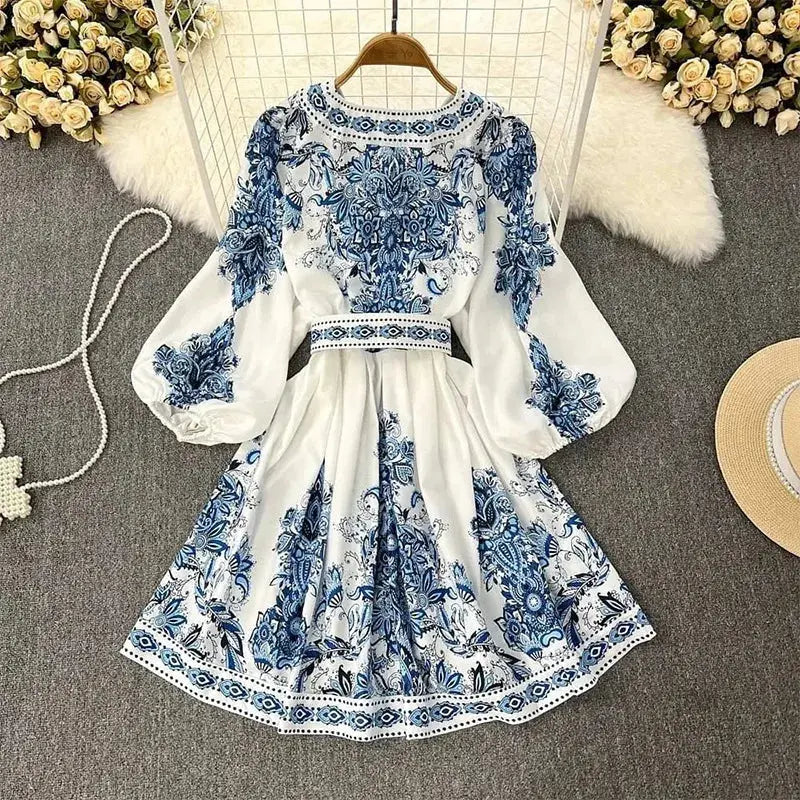 Bohemian Lantern Sleeve Dress  IZER 