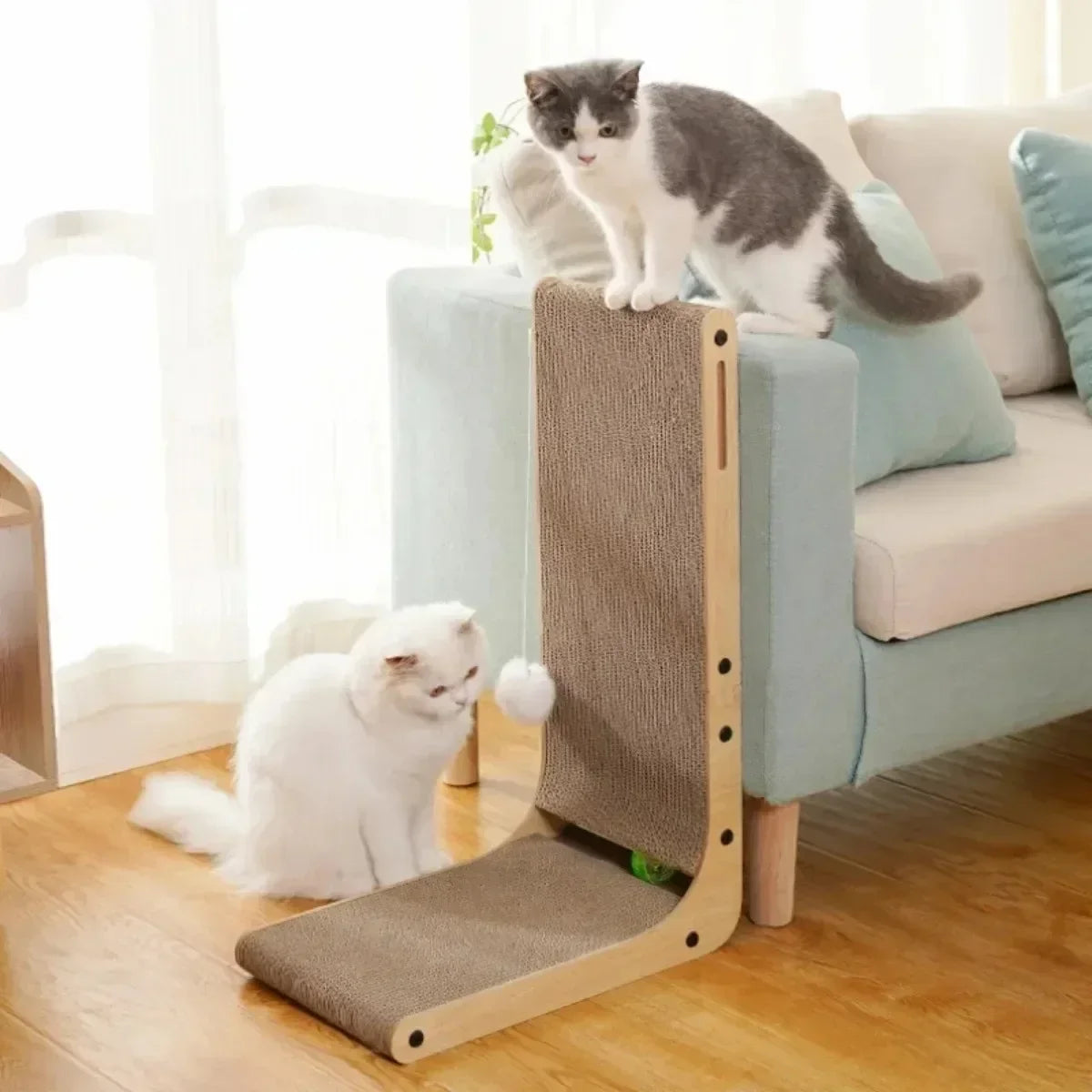 ScratchGuard L-Shaped Cat Scratching Board  IZER 