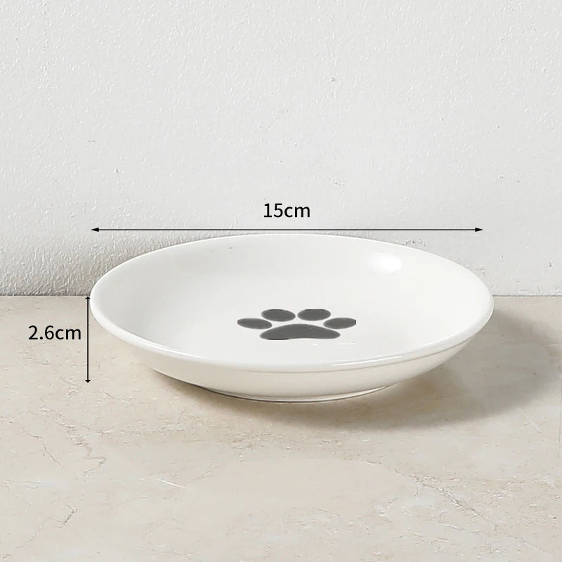 PawsEase Ceramic Pet Bowl with Metal Rack  IZER 