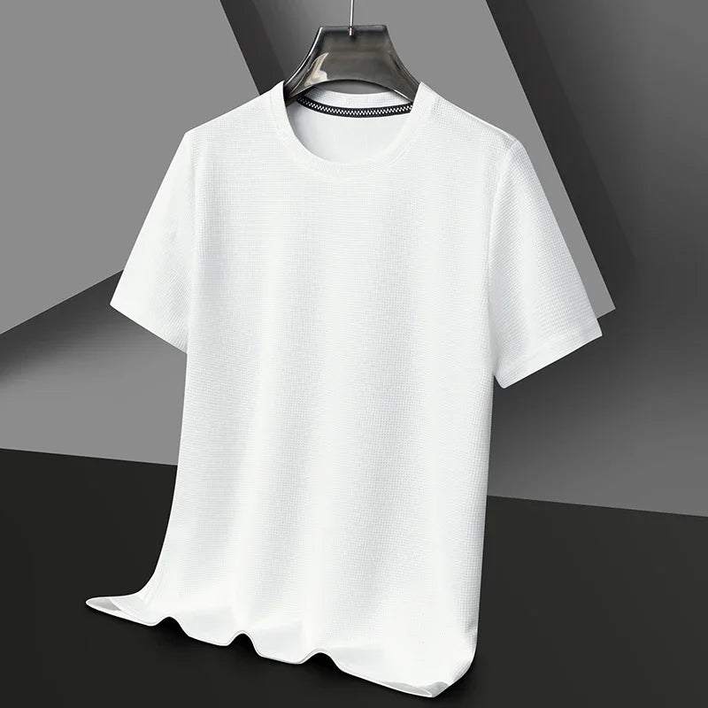 Summer Waffle Knit T-Shirt for Men  IZER 