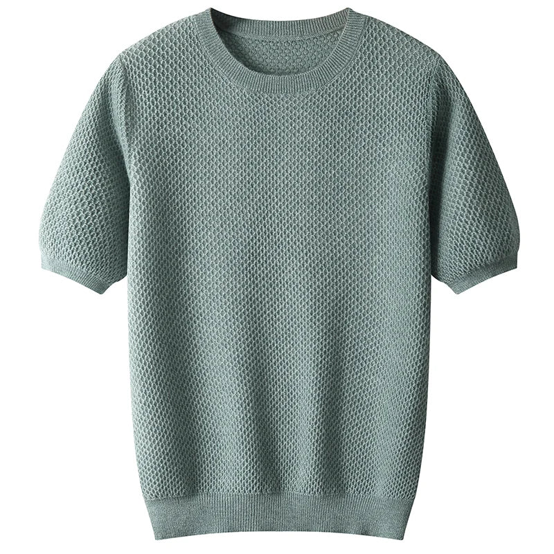 BreezeKnit T-Neck Wool Pullover  IZER 