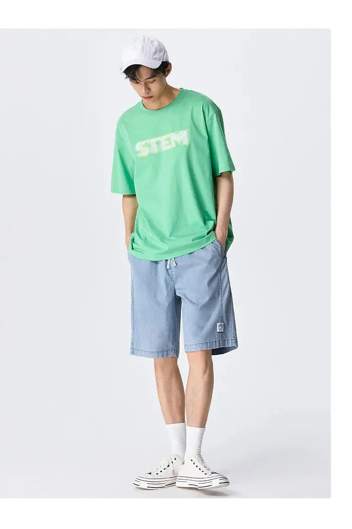 Men Denim Pants Summer Essential Loose Straight-Leg Fit  IZER 