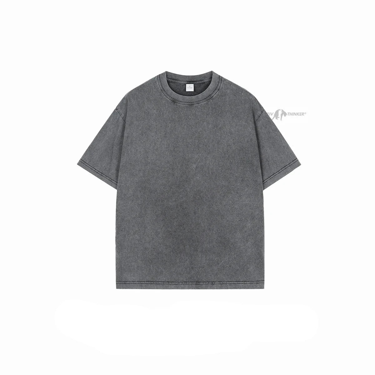 "VintageVerve" Acid-Washed Oversized T-Shirt  IZER 