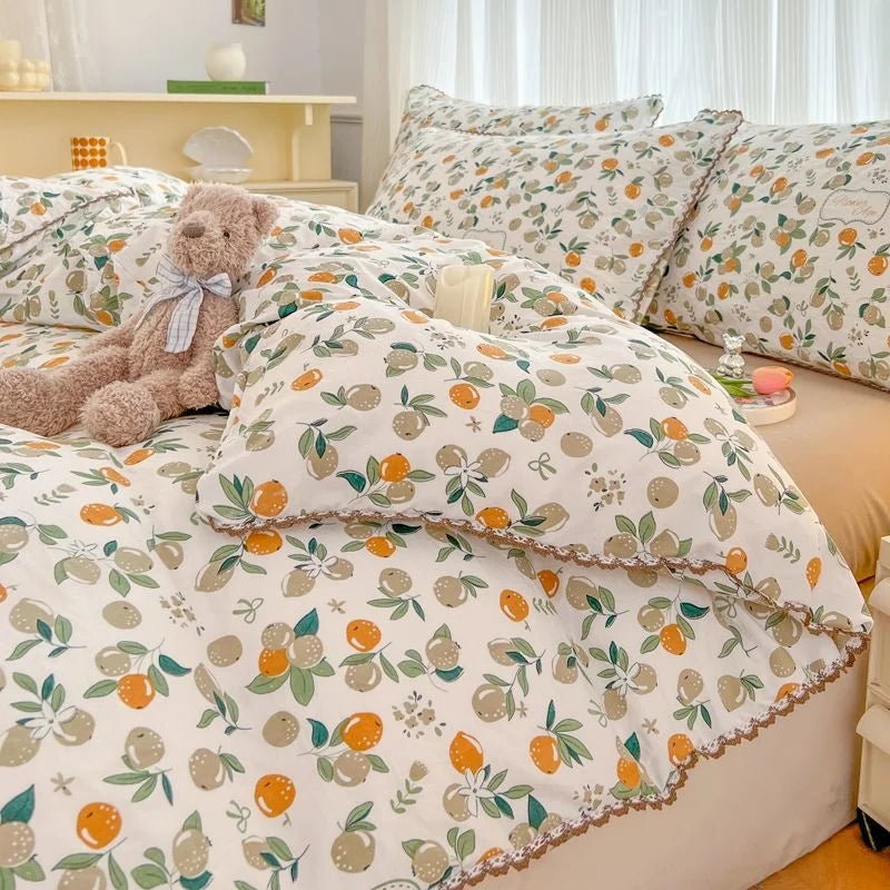 BlossomBloom Botanical Bedding Set  IZER 