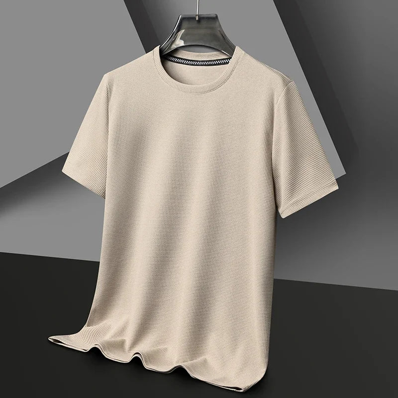 Summer Waffle Knit T-Shirt for Men  IZER 