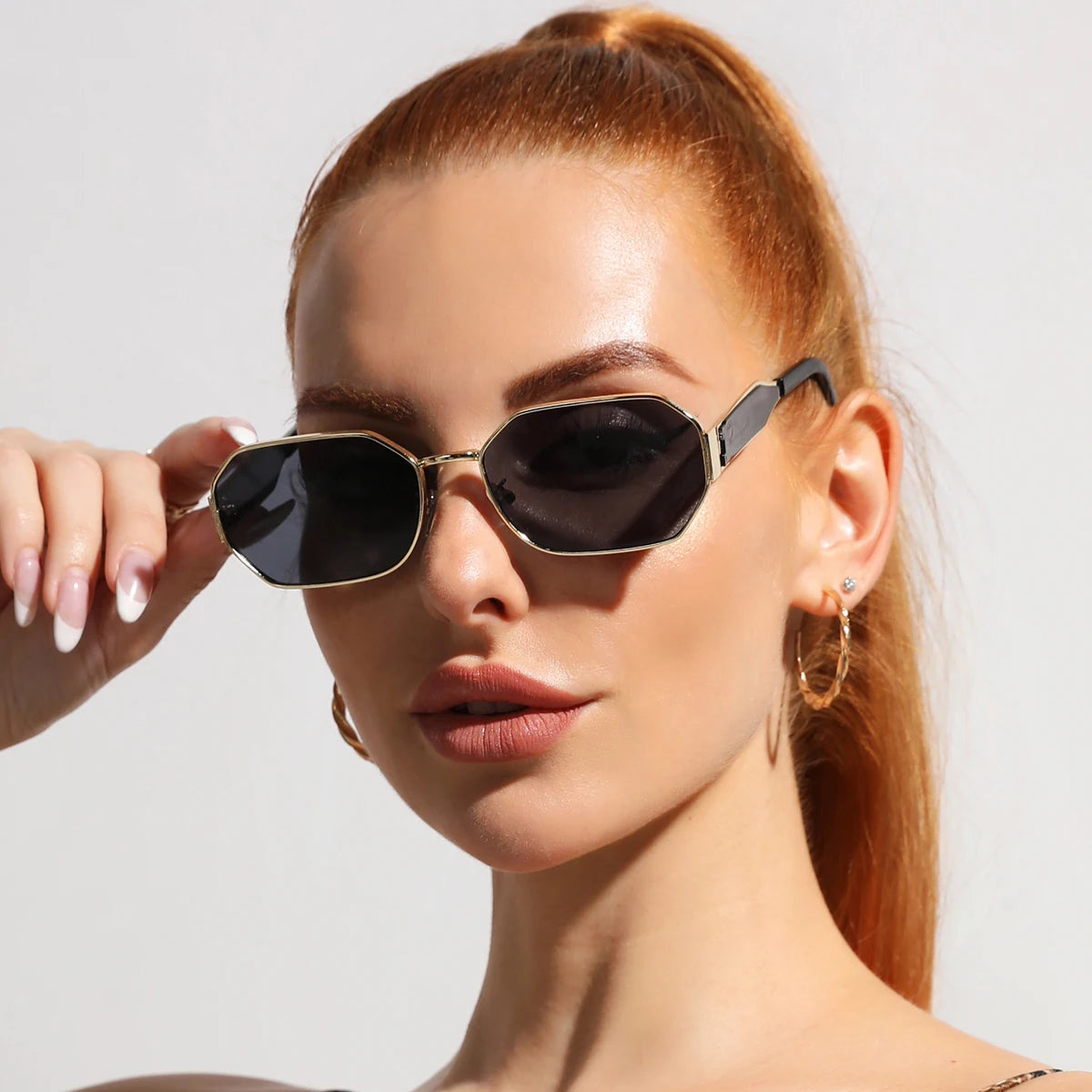 RetroSquare Metal Frame Sunglasses  IZER 