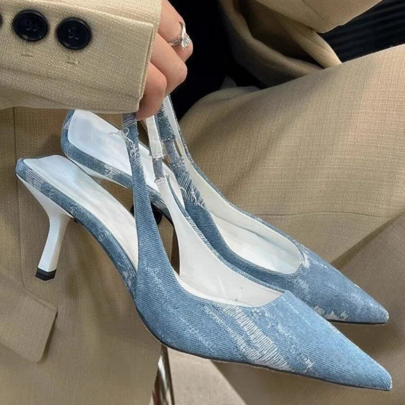 Pointed Toe High Heel Mules  IZER 