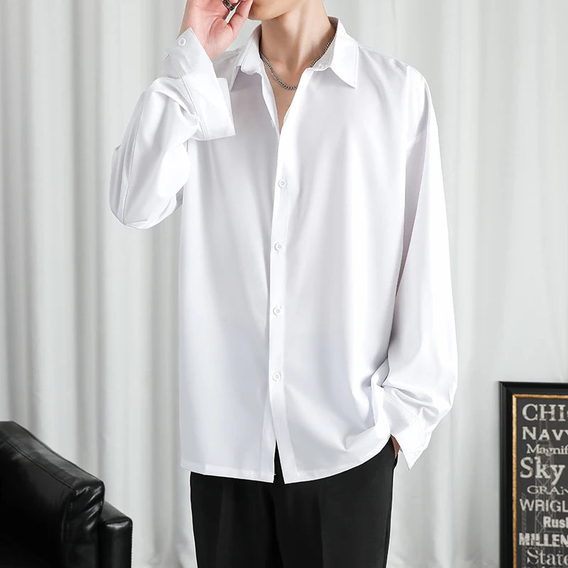 UrbanEase Solid Long-Sleeved Shirt  IZER 